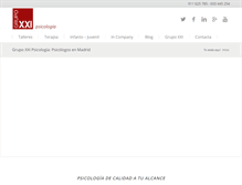 Tablet Screenshot of grupoxxi-psicologia.net